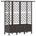 Pat Ridicat cu Trellis și Acoperiș Maro 163,5 x 40 x 142 cm PP - WALTI WALTI
