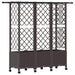 Pat Ridicat cu Trellis și Acoperiș Maro 163,5 x 40 x 142 cm PP - WALTI WALTI