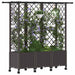 Pat Ridicat cu Trellis și Acoperiș Maro 163,5 x 40 x 142 cm PP - WALTI WALTI