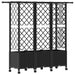 Pat Ridicat cu Trellis și Acoperiș Negru 163,5 x 40 x 142 cm PP - WALTI WALTI
