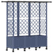 Pat Ridicat cu Trellis și Acoperiș Gri 163,5 x 40 x 142 cm PP - WALTI WALTI