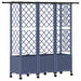 Pat Ridicat cu Trellis și Acoperiș Gri 163,5 x 40 x 142 cm PP - WALTI WALTI