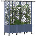 Pat Ridicat cu Trellis și Acoperiș Gri 163,5 x 40 x 142 cm PP - WALTI WALTI