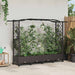 Pat Ridicat cu Trellis și Acoperiș Maro 207 x 40 x 129 cm PP - WALTI WALTI