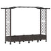 Pat Ridicat cu Trellis și Acoperiș Maro 207 x 40 x 129 cm PP - WALTI WALTI