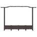 Pat Ridicat cu Trellis și Acoperiș Maro 207 x 40 x 129 cm PP - WALTI WALTI