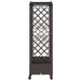 Pat Ridicat cu Trellis și Acoperiș Maro 207 x 40 x 129 cm PP - WALTI WALTI