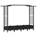 Pat Ridicat cu Trellis și Acoperiș Negru 207 x 40 x 129 cm PP - WALTI WALTI