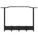 Pat Ridicat cu Trellis și Acoperiș Negru 207 x 40 x 129 cm PP - WALTI WALTI