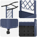 Pat Ridicat cu Trellis și Acoperiș Gri 207 x 40 x 129 cm PP - WALTI WALTI