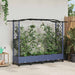 Pat Ridicat cu Trellis și Acoperiș Gri 207 x 40 x 129 cm PP - WALTI WALTI