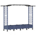 Pat Ridicat cu Trellis și Acoperiș Gri 207 x 40 x 129 cm PP - WALTI WALTI
