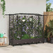 Pat Ridicat cu Trellis și Acoperiș Maro 203,5 x 40 x 129 cm PP - WALTI WALTI