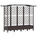 Pat Ridicat cu Trellis și Acoperiș Maro 203,5 x 40 x 129 cm PP - WALTI WALTI