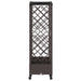 Pat Ridicat cu Trellis și Acoperiș Maro 203,5 x 40 x 129 cm PP - WALTI WALTI