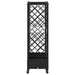 Pat Ridicat cu Trellis și Acoperiș Negru 203,5 x 40 x 129 cm PP - WALTI WALTI