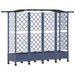 Pat Ridicat cu Trellis și Acoperiș Gri 203,5 x 40 x 129 cm PP - WALTI WALTI