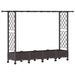 Pat Ridicat cu Trellis și Acoperiș Maro 203 x 40 x 127 cm PP - WALTI WALTI