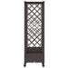 Pat Ridicat cu Trellis și Acoperiș Maro 203 x 40 x 127 cm PP - WALTI WALTI