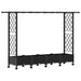 Pat Ridicat cu Trellis și Acoperiș Negru 203 x 40 x 127 cm PP - WALTI WALTI
