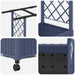 Pat Ridicat cu Trellis și Acoperiș Gri 203 x 40 x 127 cm PP - WALTI WALTI
