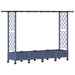 Pat Ridicat cu Trellis și Acoperiș Gri 203 x 40 x 127 cm PP - WALTI WALTI