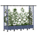 Pat Ridicat cu Trellis și Acoperiș Gri 203 x 40 x 127 cm PP - WALTI WALTI