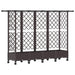 Pat Ridicat cu Trellis și Acoperiș Maro 202,5 x 40 x 127 cm PP - WALTI WALTI