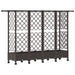 Pat Ridicat cu Trellis și Acoperiș Maro 202,5 x 40 x 127 cm PP - WALTI WALTI