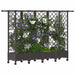 Pat Ridicat cu Trellis și Acoperiș Maro 202,5 x 40 x 127 cm PP - WALTI WALTI
