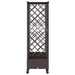 Pat Ridicat cu Trellis și Acoperiș Maro 202,5 x 40 x 127 cm PP - WALTI WALTI