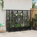 Pat Ridicat cu Trellis și Acoperiș Negru 202,5 x 40 x 127 cm PP - WALTI WALTI