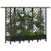 Pat Ridicat cu Trellis și Acoperiș Negru 202,5 x 40 x 127 cm PP - WALTI WALTI