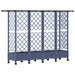 Pat Ridicat cu Trellis și Acoperiș Gri 202,5 x 40 x 127 cm PP - WALTI WALTI