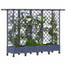 Pat Ridicat cu Trellis și Acoperiș Gri 202,5 x 40 x 127 cm PP - WALTI WALTI