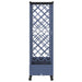 Pat Ridicat cu Trellis și Acoperiș Gri 202,5 x 40 x 127 cm PP - WALTI WALTI