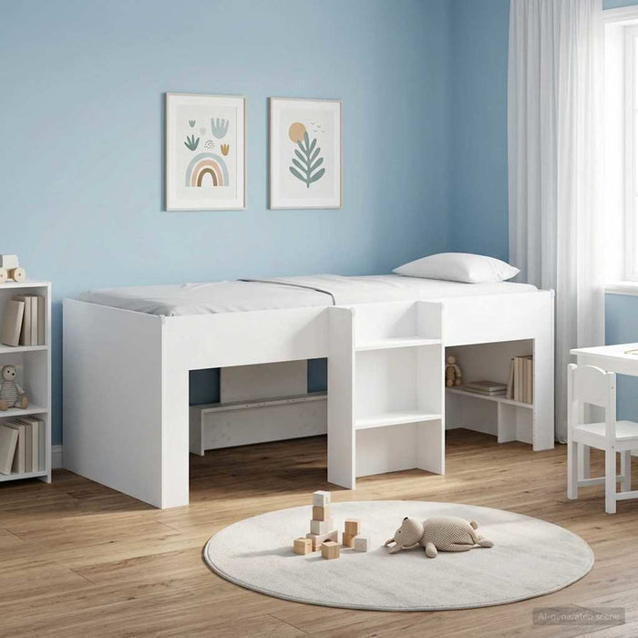 Cadru de Pat Înalț pentru Copii 2 pcs Alb 80 x 200 cm - WALTI WALTI
