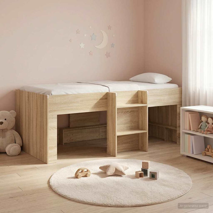 Cadru de Pat Înalț pentru Copii Stejar Sonoma 80 x 200 cm WALTI