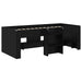 Cadru de Pat Înalț pentru Copii 2 pcs Stejar Negru 90 x 200 cm - WALTI WALTI