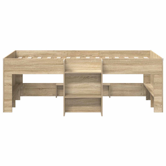 Cadru de pat loft pentru copii cu scară Sonoma 90 x 200 cm - WALTI WALTI