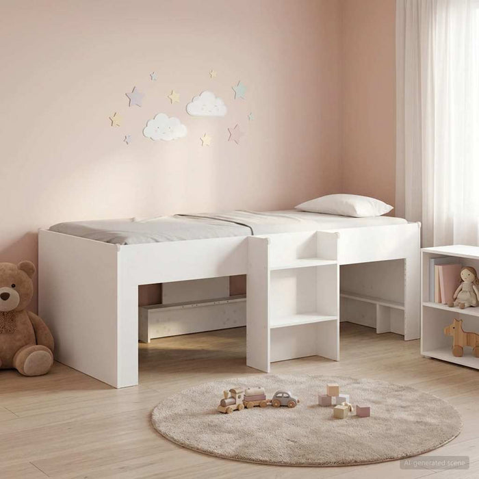 Cadru de Pat Înalț pentru Copii 2 pcs Alb 98.5 x 200 cm - WALTI WALTI