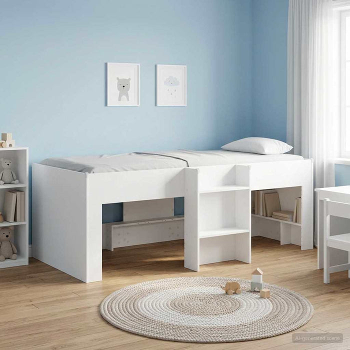Cadru de Pat Înalț pentru Copii 2 pcs Alb 98.5 x 200 cm - WALTI WALTI