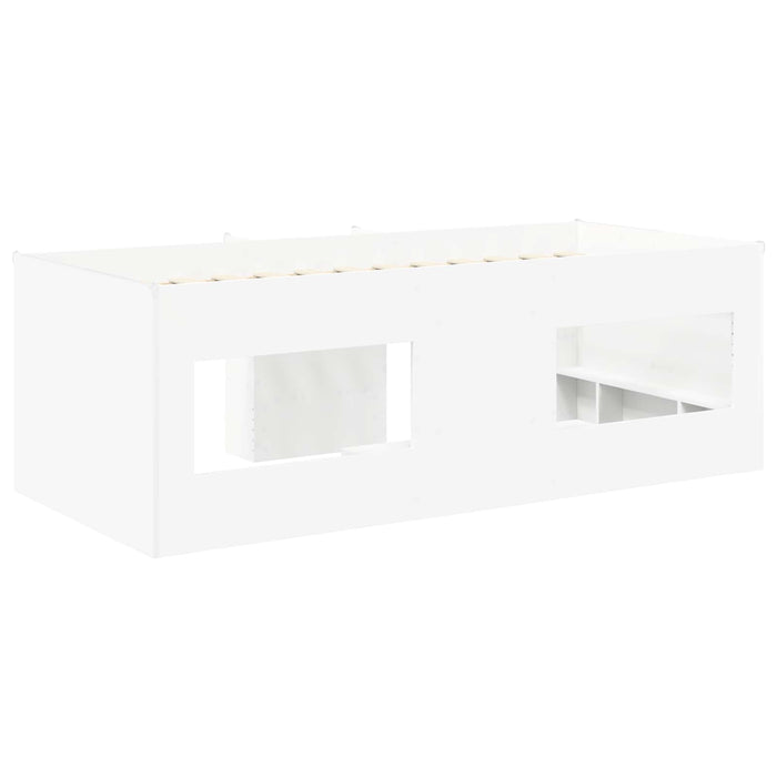 Cadru de Pat Înalț pentru Copii 2 pcs Alb 98.5 x 200 cm - WALTI WALTI