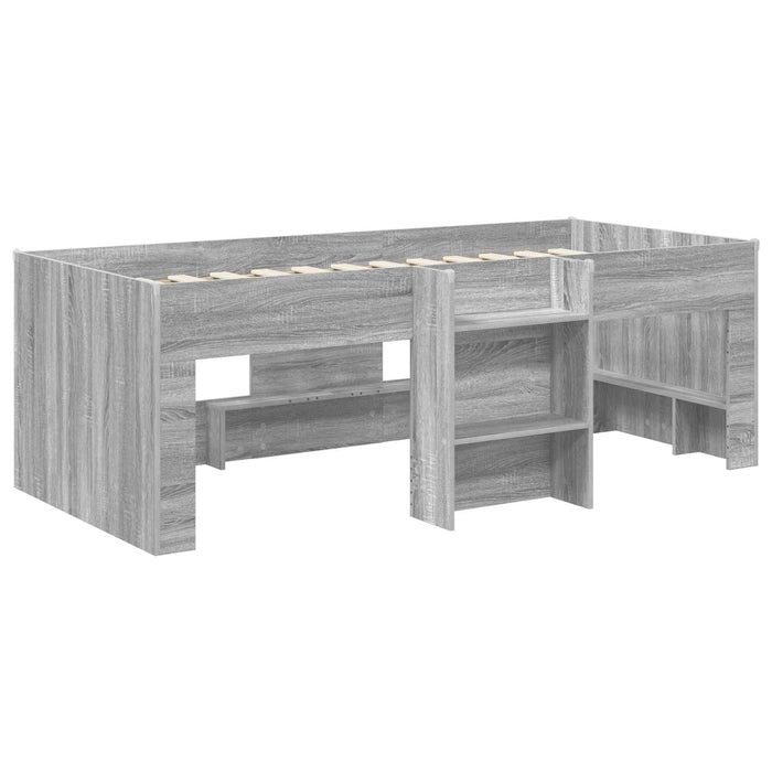 Cadru de Pat Înalț pentru Copii Sonoma gri 98.5 x 200 cm WALTI