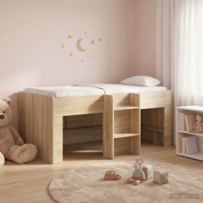 Cadru de Pat Înalț pentru Copii 2 pcs Sonoma Lemn prelucrat - WALTI WALTI