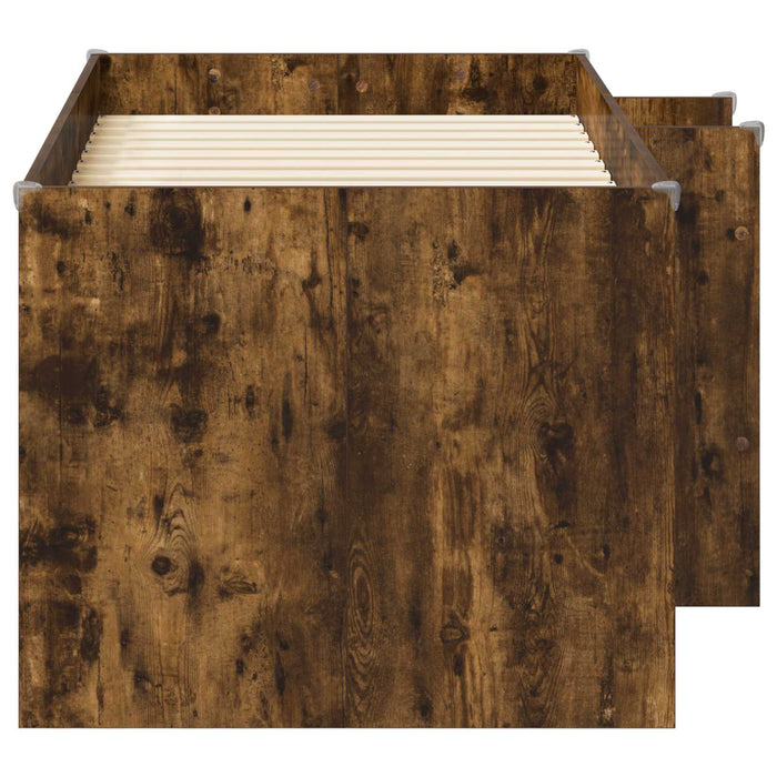 Cadru de Pat Înalț pentru Copii Stejar fumuriu 80 x 160 cm WALTI