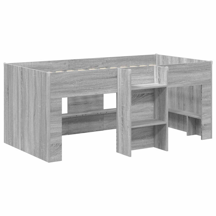 Cadru de Pat Înalț pentru Copii Sonoma gri 80 x 160 cm WALTI