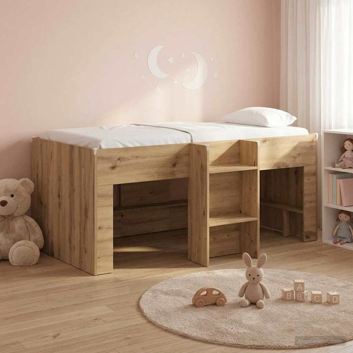 Cadru de Pat Înalț pentru Copii 2 pcs Stejar artizanal - WALTI WALTI