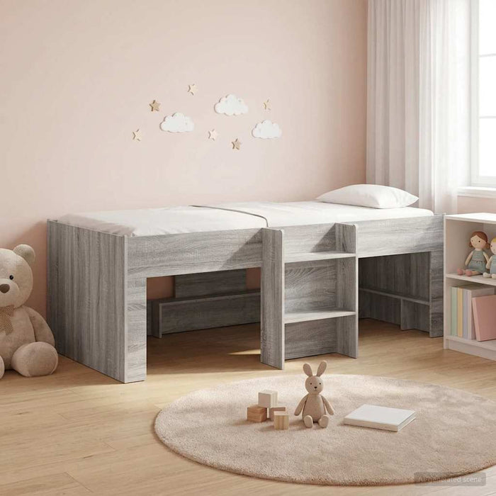 Cadru de Pat Înalț pentru Copii Sonoma gri 90 x 190 cm WALTI