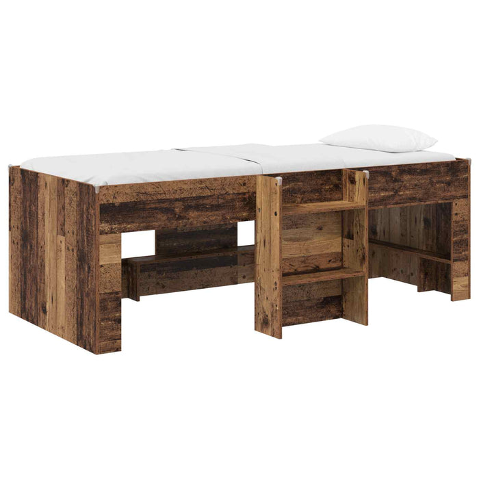 Cadru de Pat Înalț pentru Copii 2 pcs Lemn vechi 90 x 190 cm - WALTI WALTI